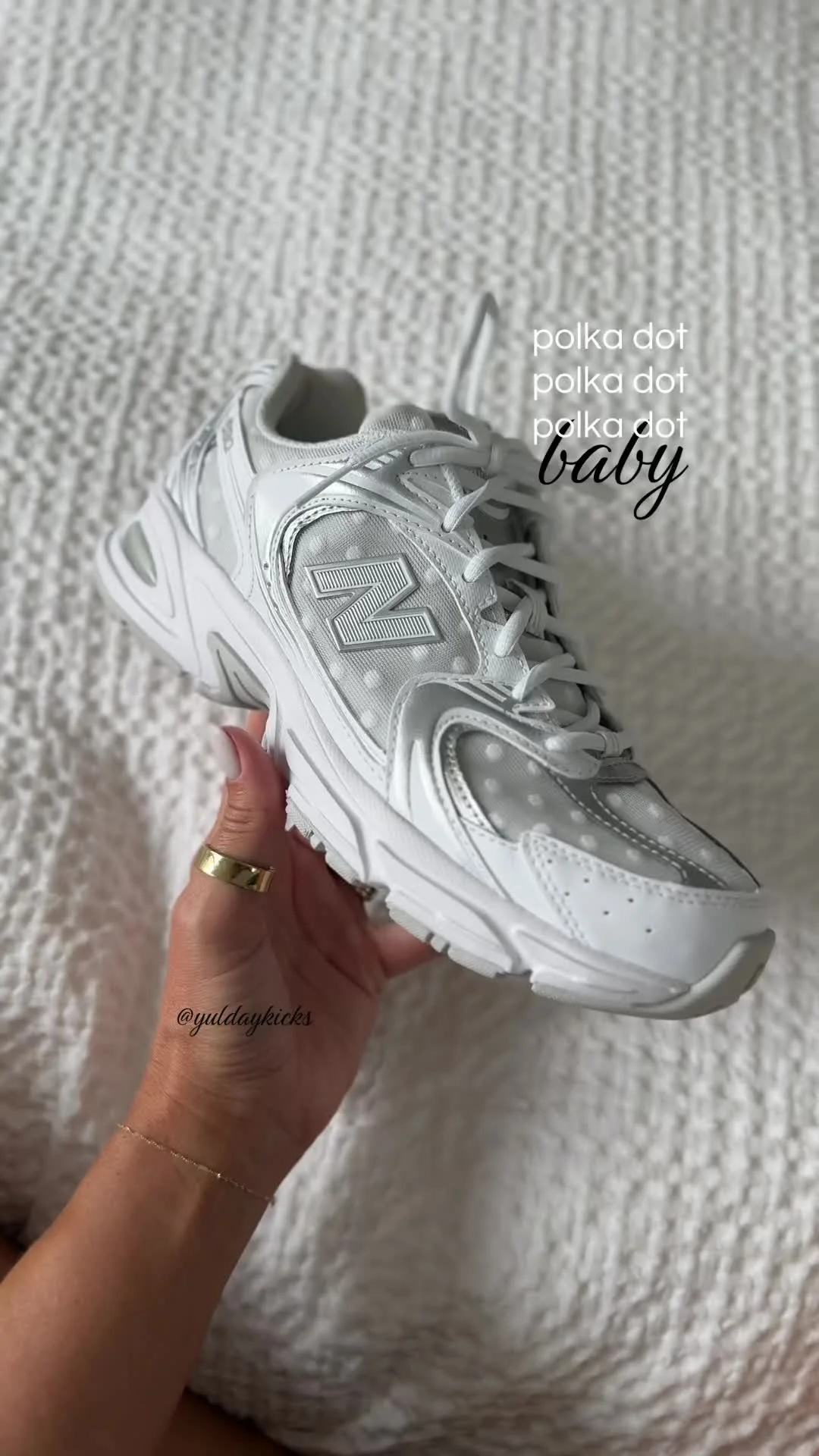 Viral polka dot New Balance sneakers